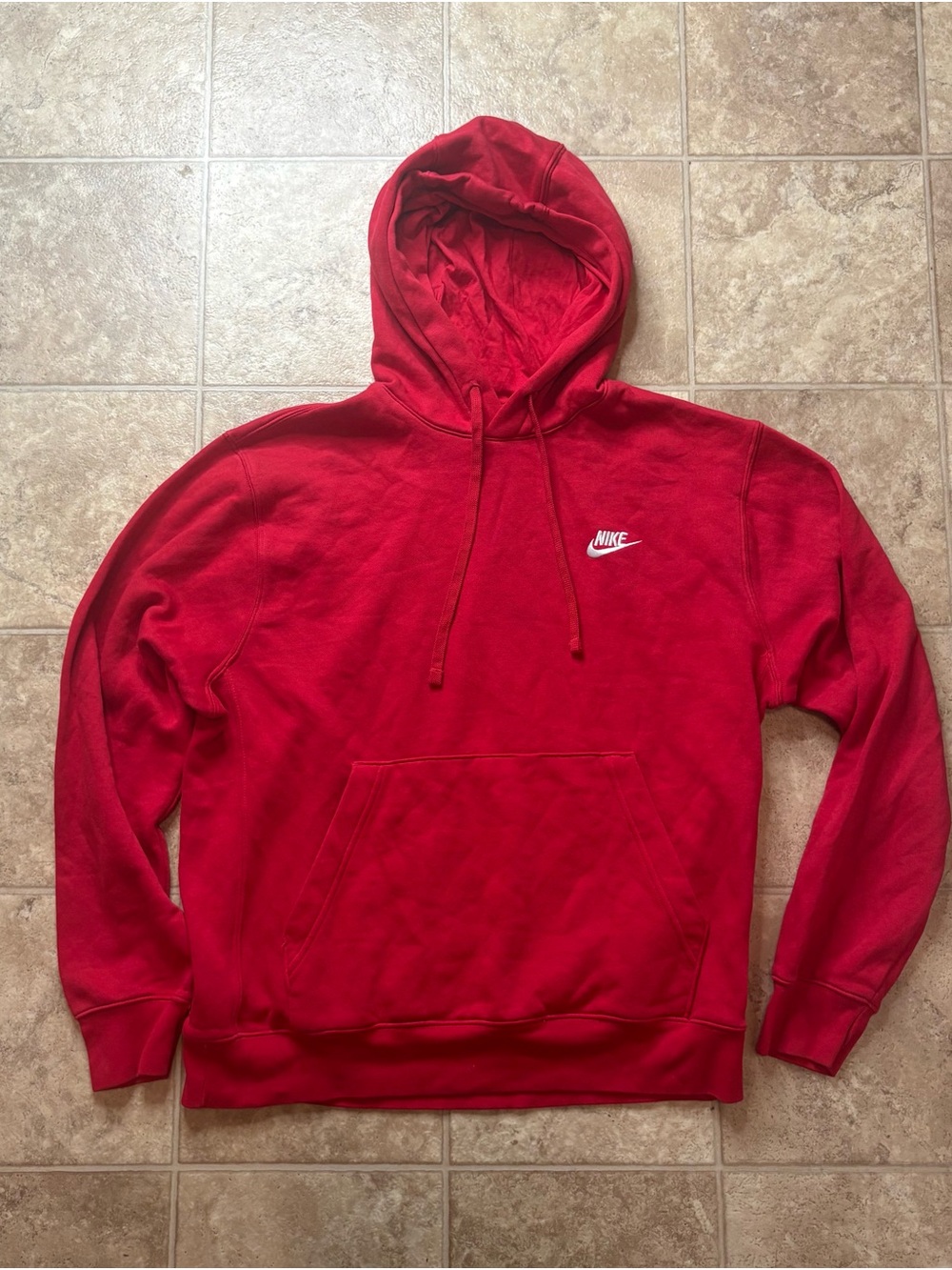 Nike Men's Red Pullover Hoodie Men’s Medium